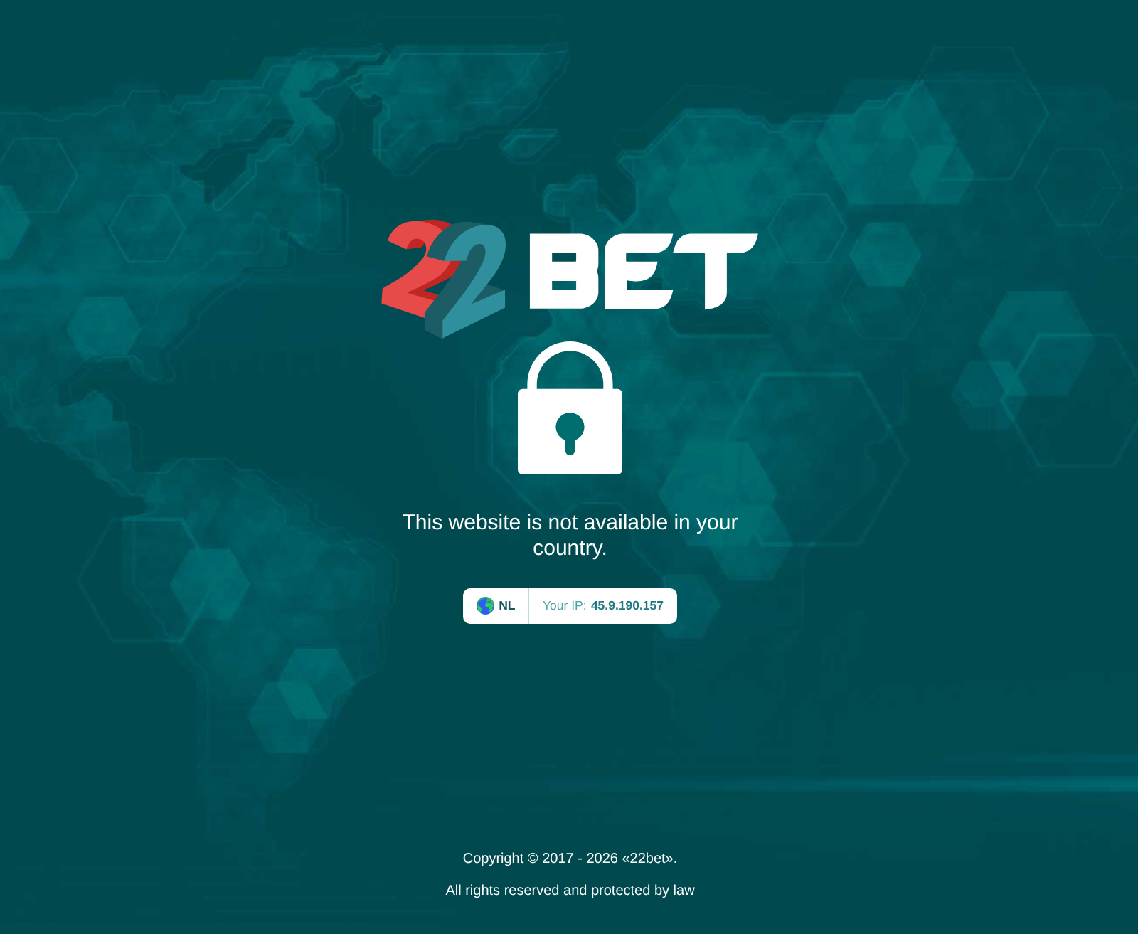 22bet 營運條款資料截圖